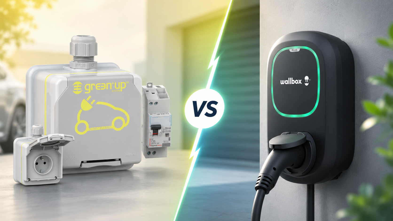 Borne de recharge ou prise Green'Up : quelle solution choisir en 2026 ?