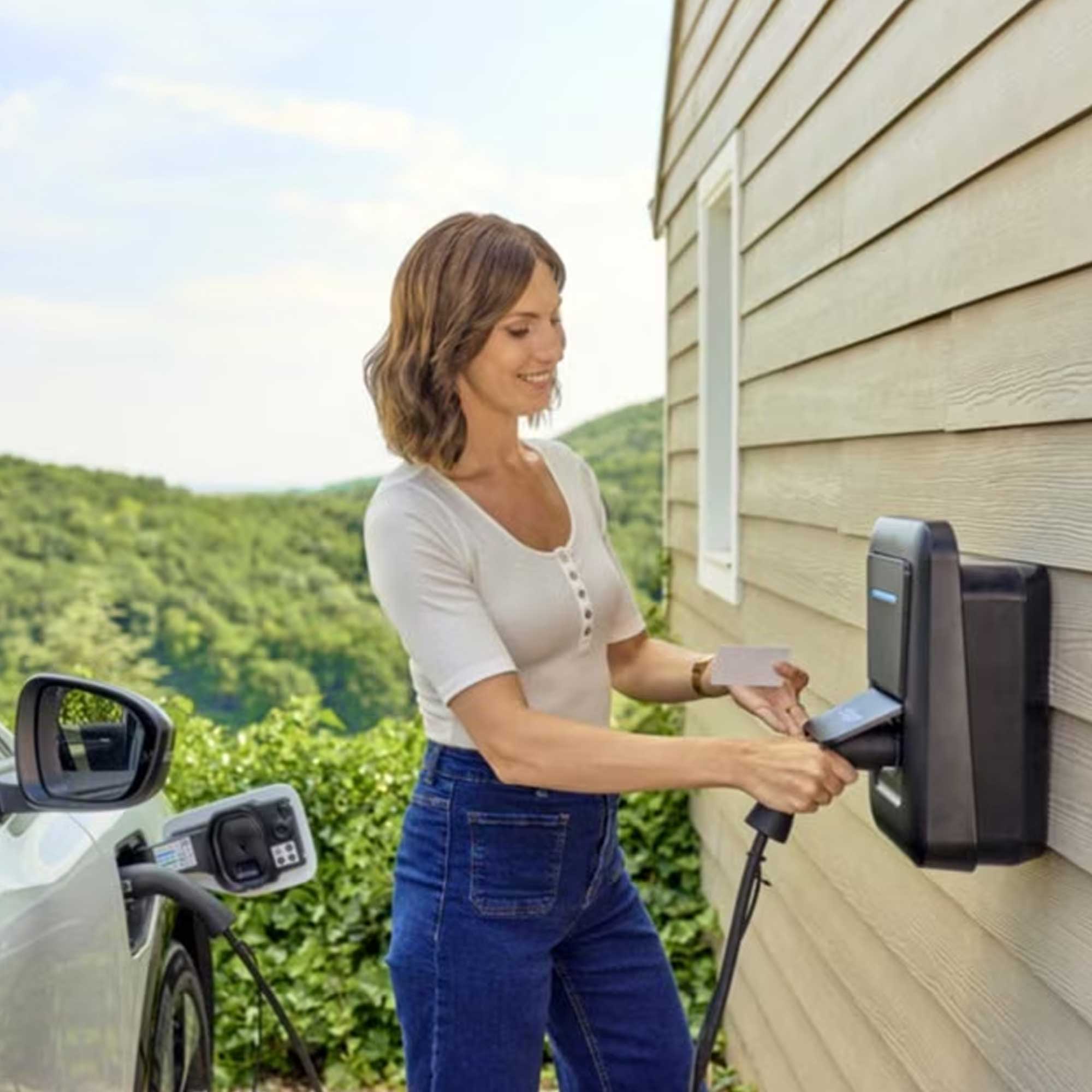 borne de recharge Witty one Hager