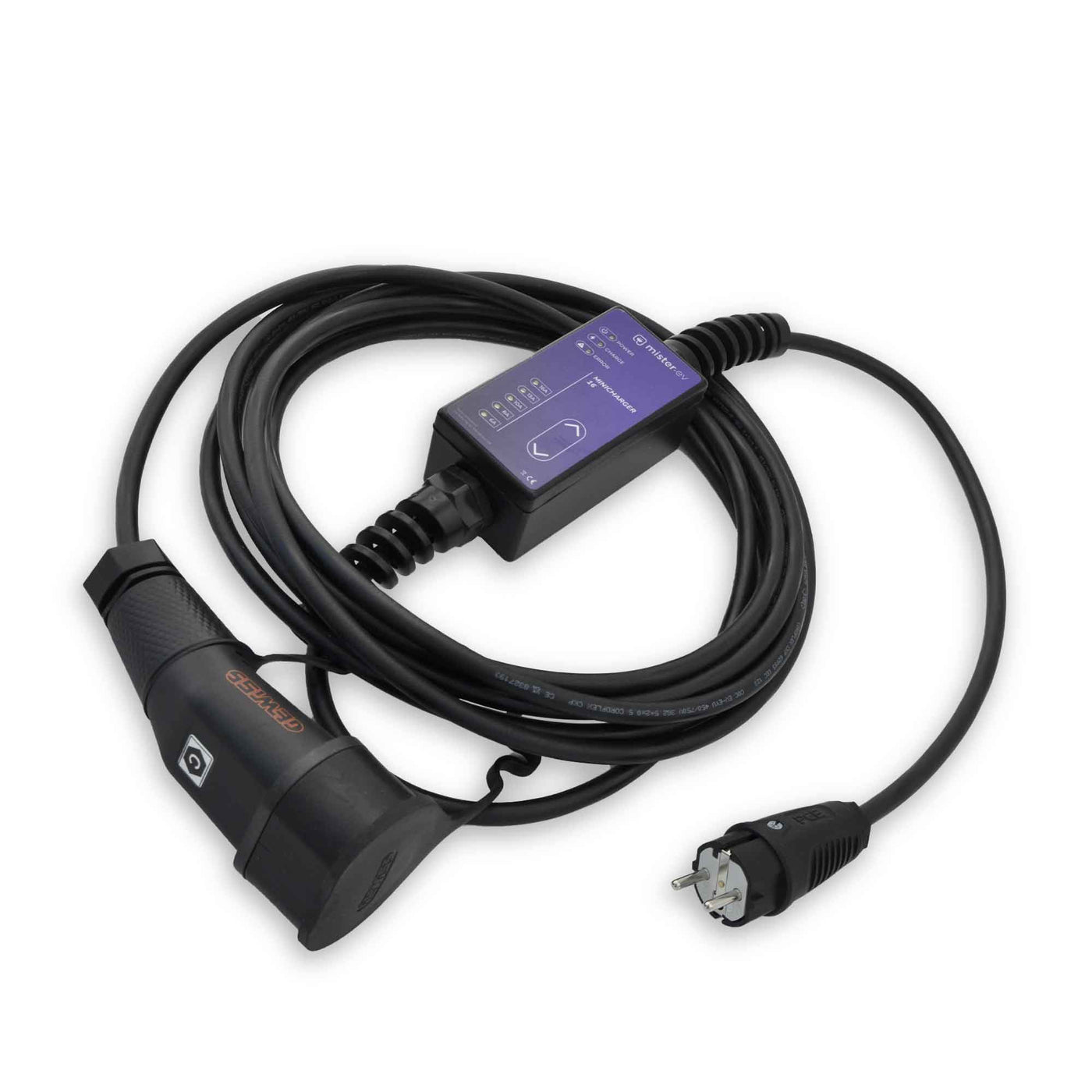 Câble de recharge pour prise domestique et renforcée / Type 1 - Minicharger 16A