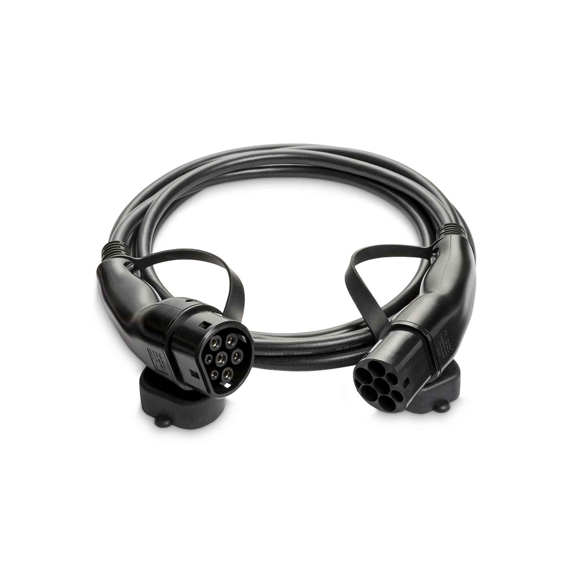 Câble de recharge Type 2 / Type 2 fabriqué en France - 2,3 à 22kW