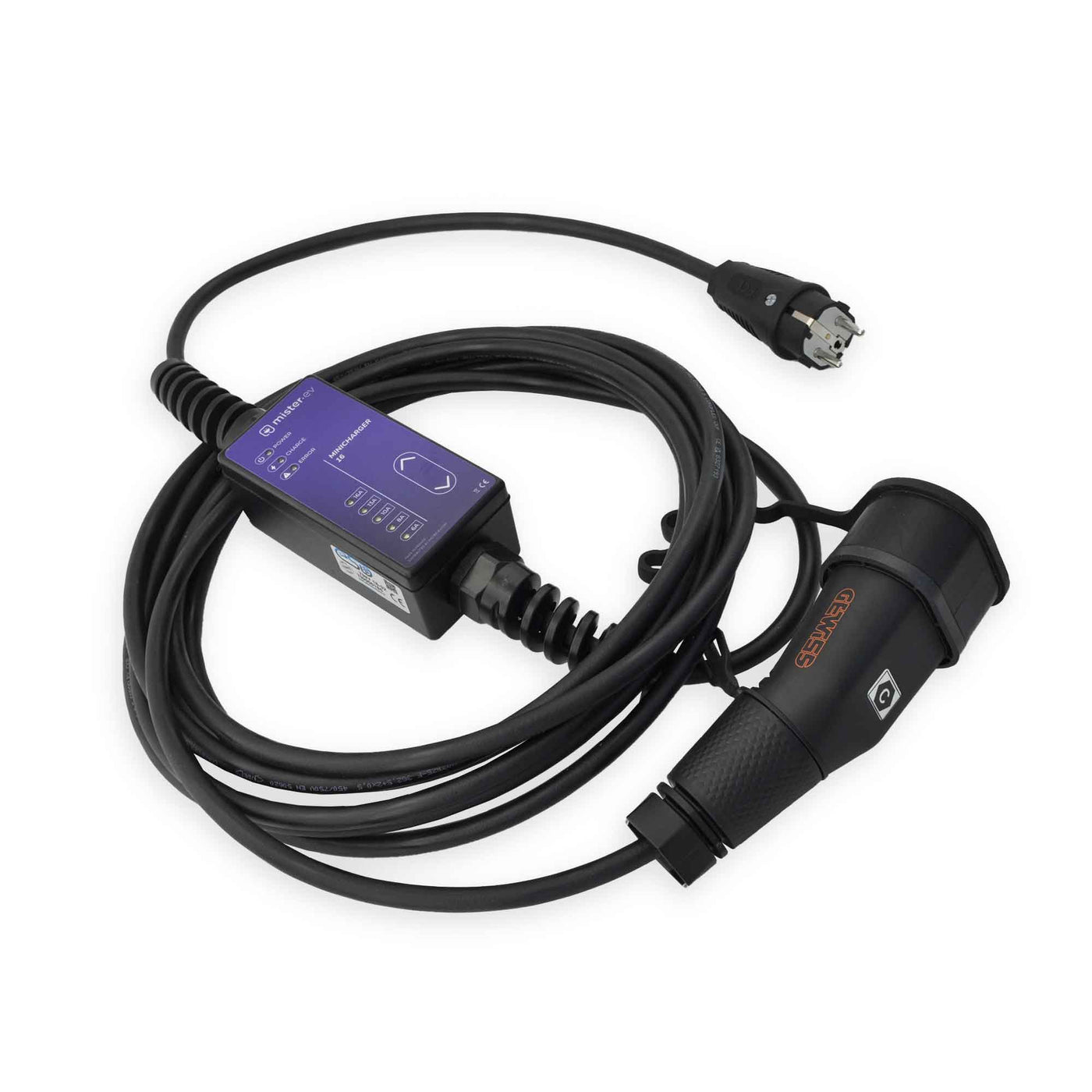 Câble de recharge pour prise domestique et renforcée / Type 1 - Minicharger 16A