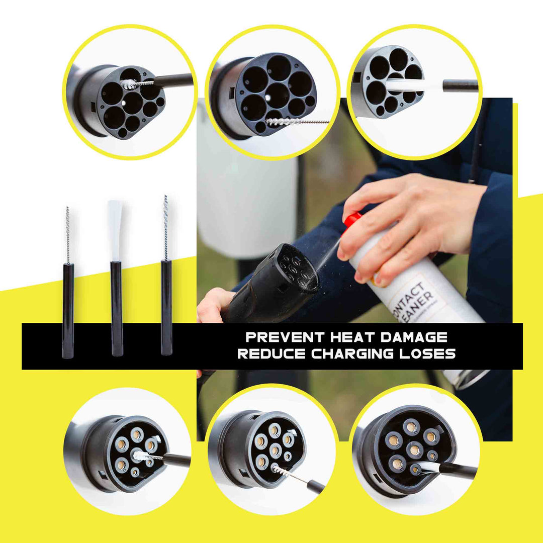 Kit De Nettoyage De Bornes électriques – 3 Outils En Métal – Pour Contacts Plats Et à Broches