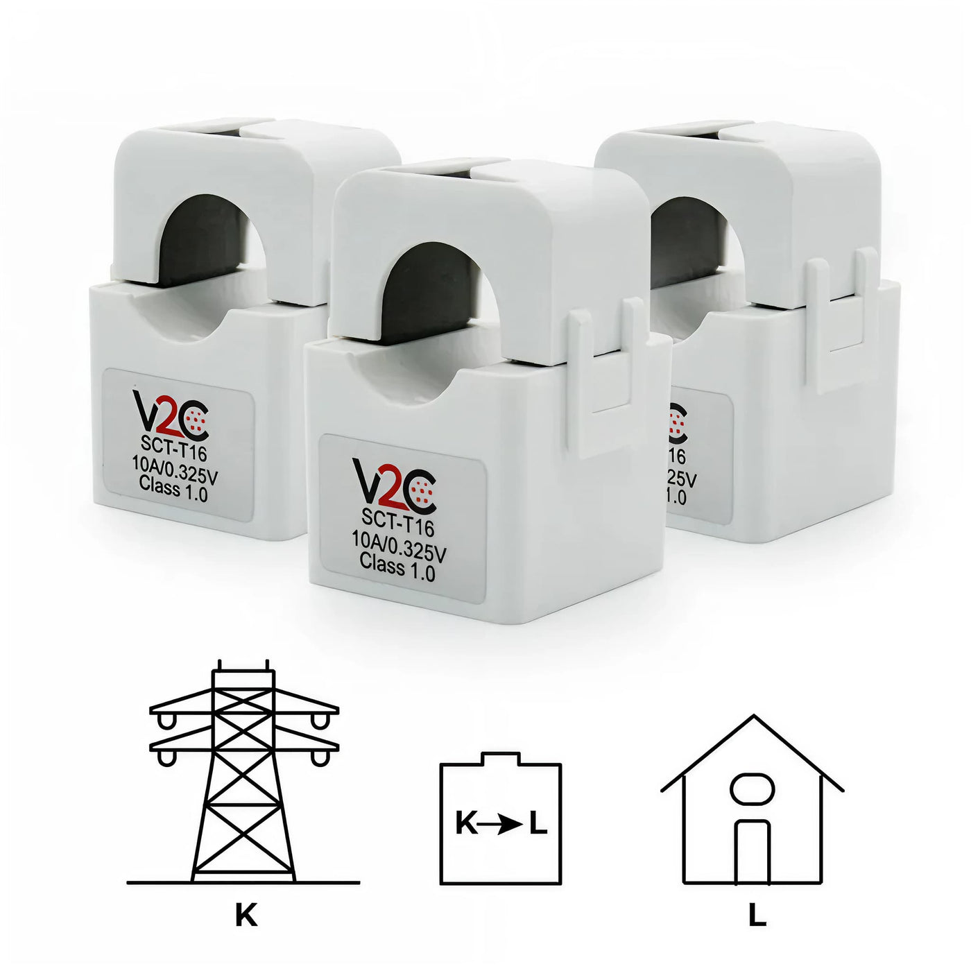 Borne de recharge Trydan V2C  Type 2S - 1,5kW à 22kW - câble 5m