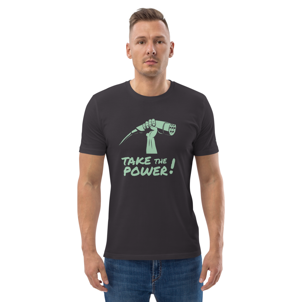 T-shirt unisexe - Take the power - anthracite