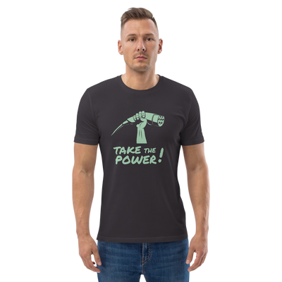 T-shirt unisexe - Take the power - anthracite