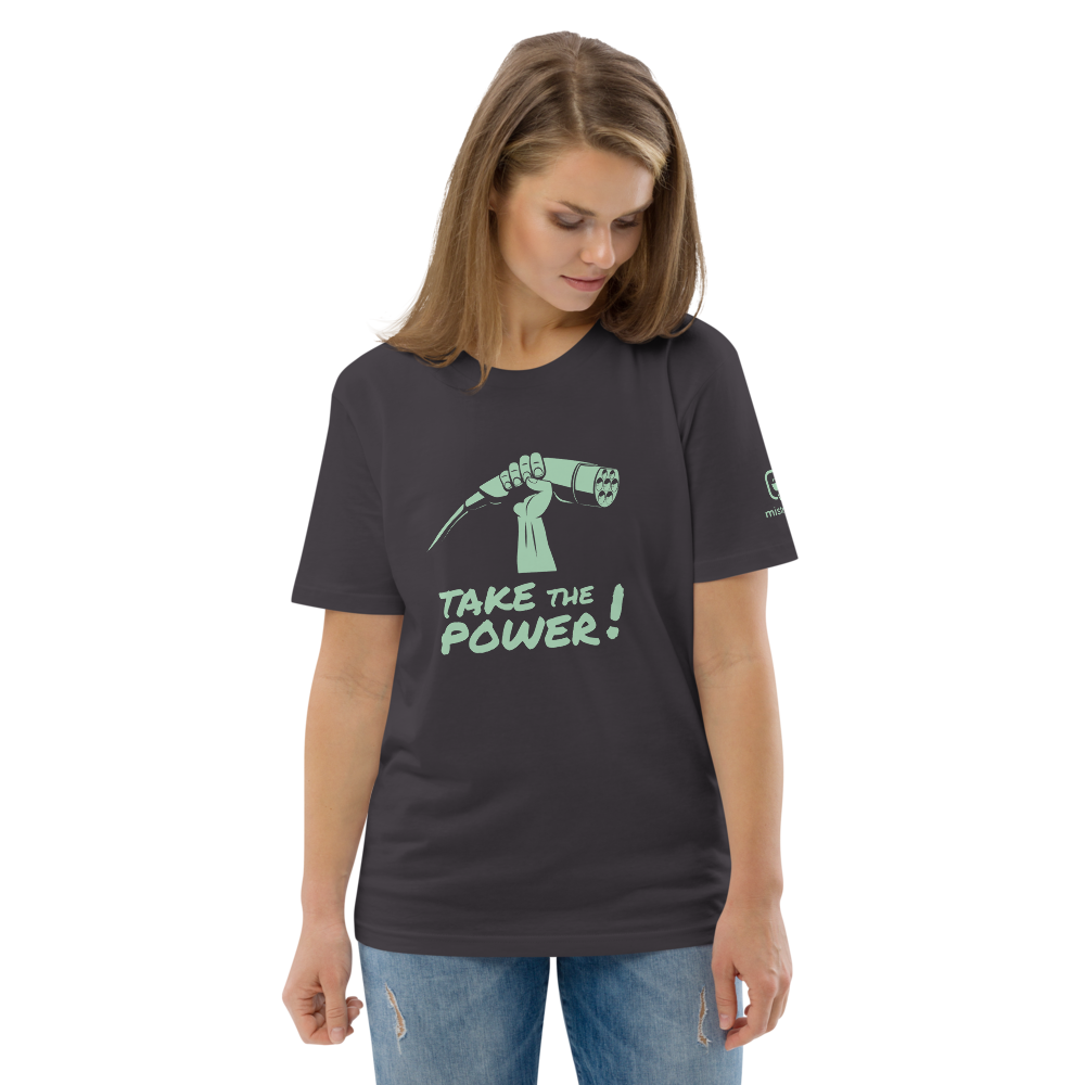 T-shirt unisexe - Take the power - anthracite