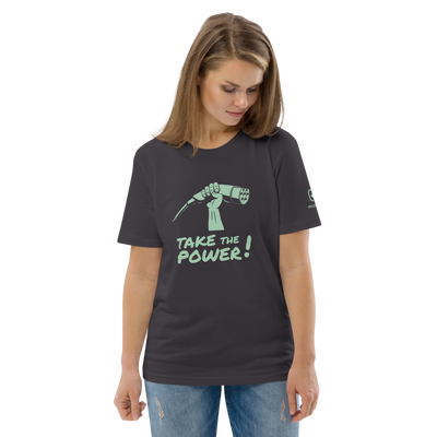 T-shirt unisexe - Take the power - anthracite