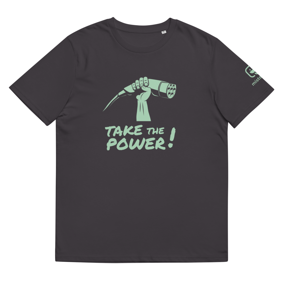 T-shirt unisexe - Take the power - anthracite