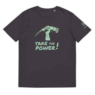 T-shirt unisexe - Take the power - anthracite