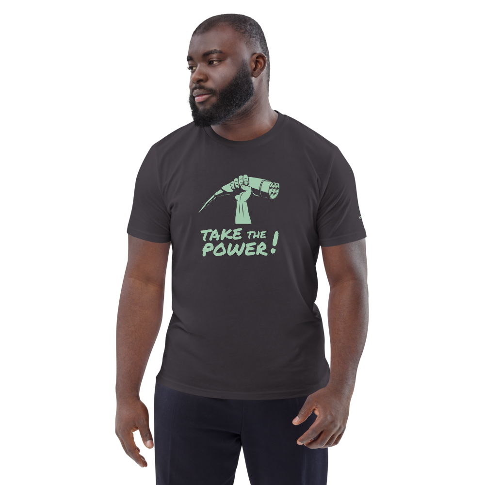 T-shirt unisexe - Take the power - anthracite