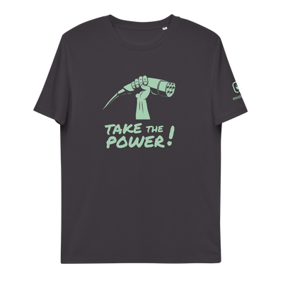 T-shirt unisexe - Take the power - anthracite