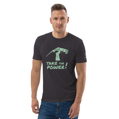 T-shirt unisexe - Take the power - anthracite