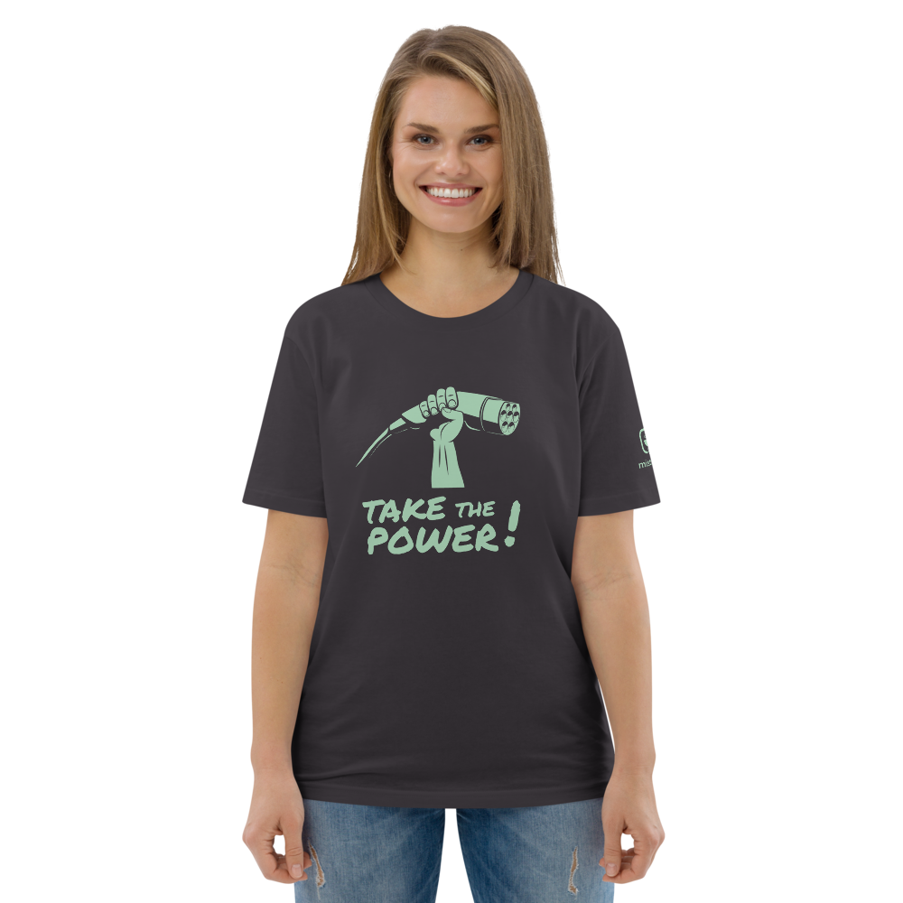 T-shirt unisexe - Take the power - anthracite