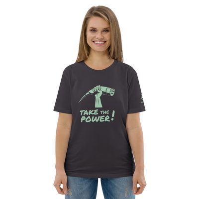 T-shirt unisexe - Take the power - anthracite