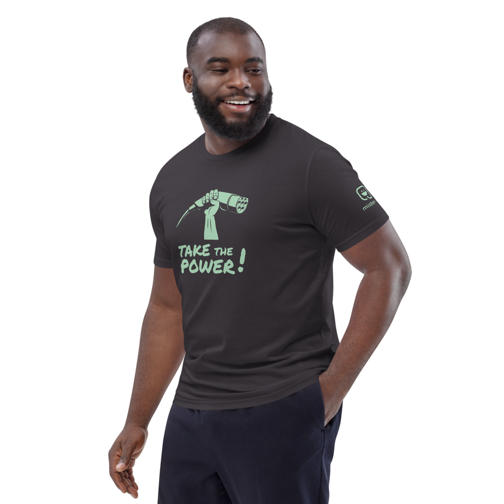 T-shirt unisexe - Take the power - anthracite