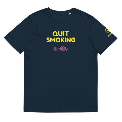 T-shirt unisexe - Quit Smoking - Bleu marine