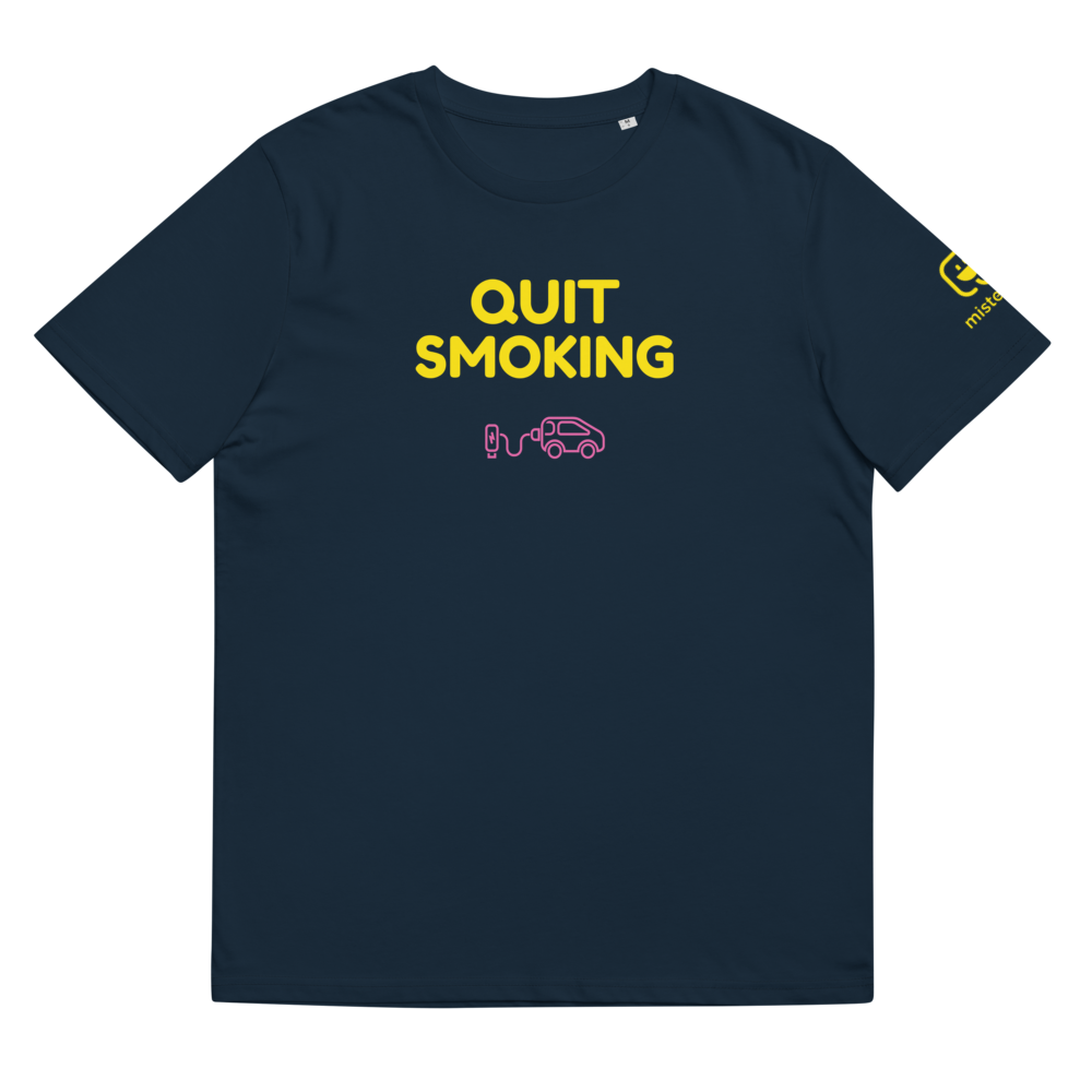 T-shirt unisexe - Quit Smoking - Bleu marine