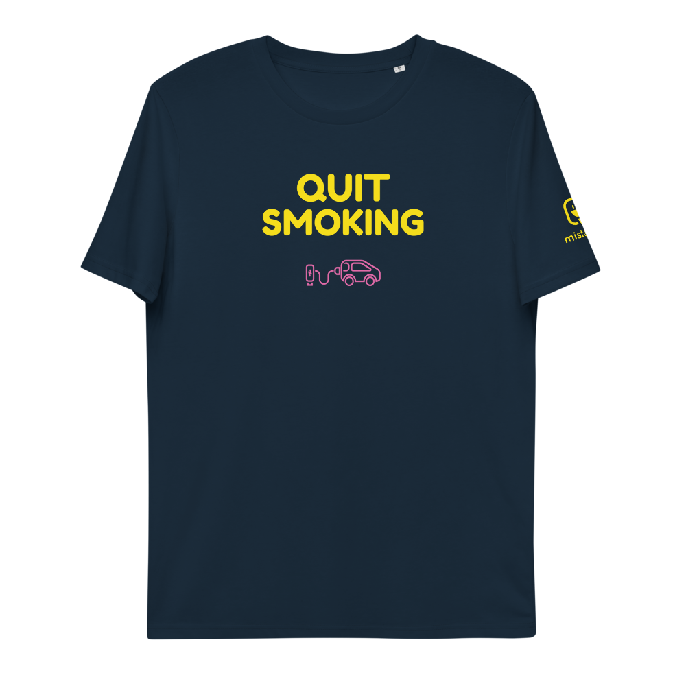 T-shirt unisexe - Quit Smoking - Bleu marine