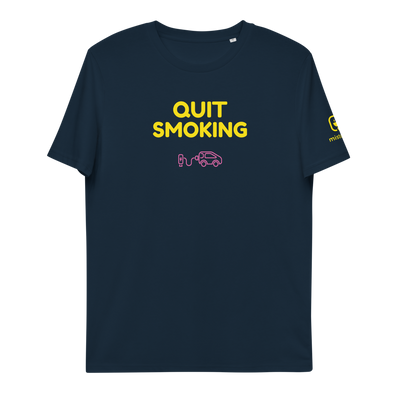 T-shirt unisexe - Quit Smoking - Bleu marine