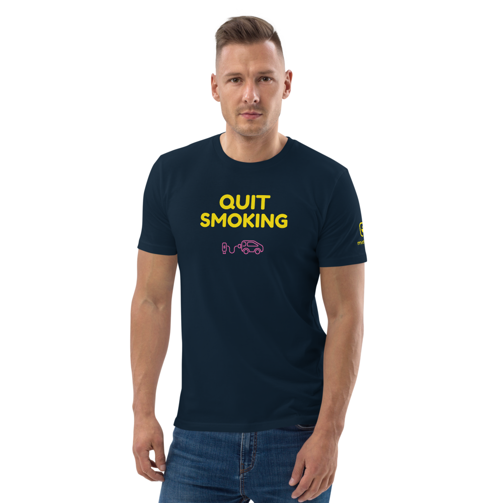 T-shirt unisexe - Quit Smoking - Bleu marine