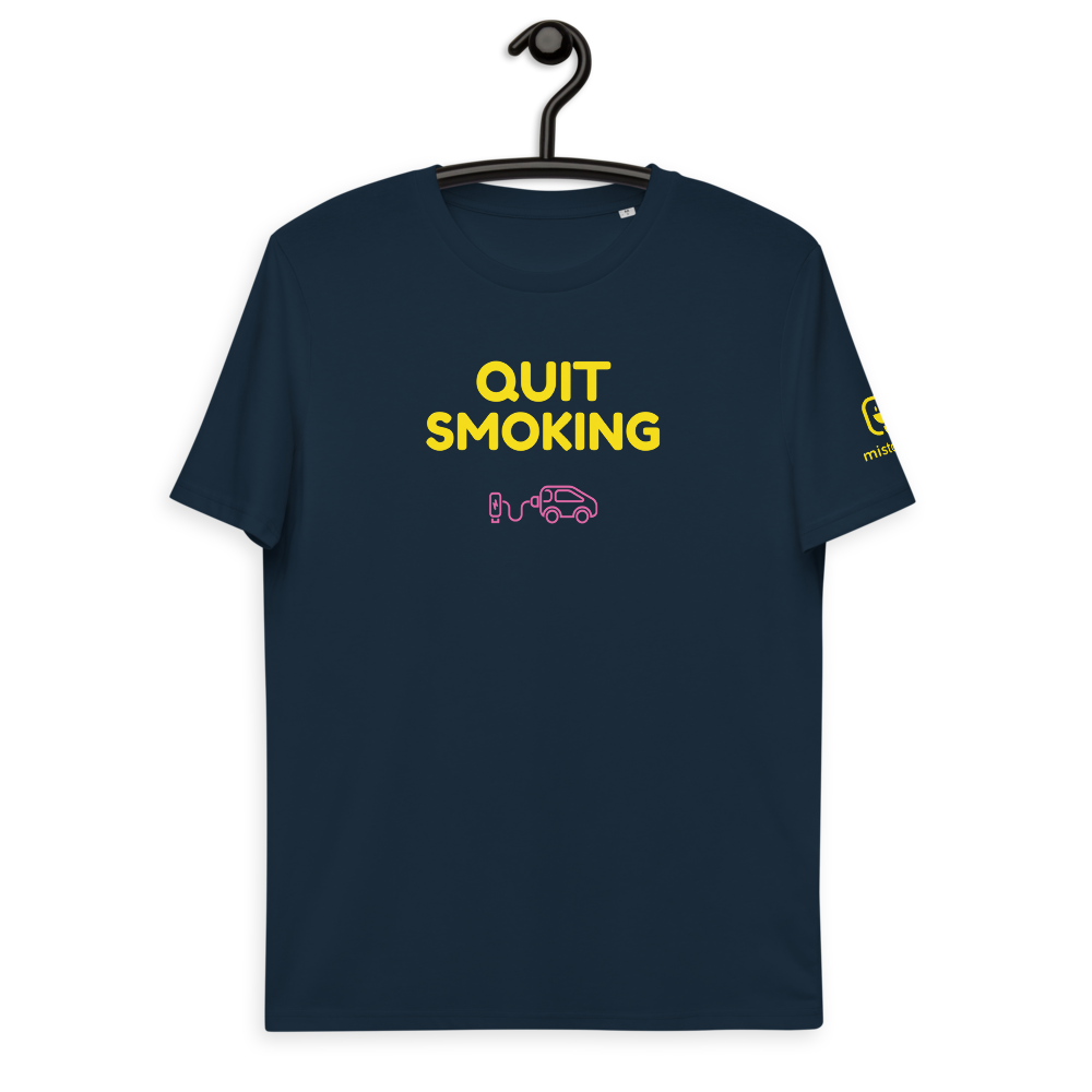 T-shirt unisexe - Quit Smoking - Bleu marine