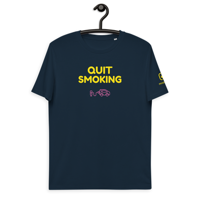 T-shirt unisexe - Quit Smoking - Bleu marine