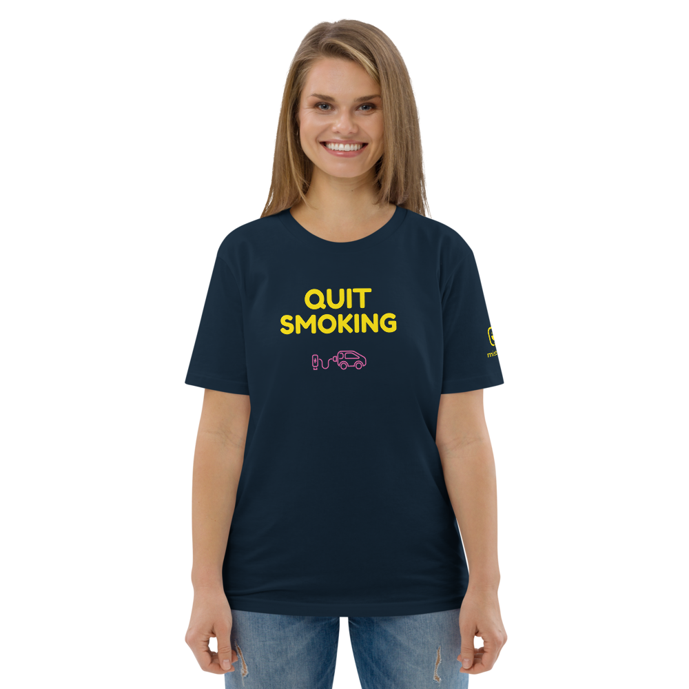 T-shirt unisexe - Quit Smoking - Bleu marine