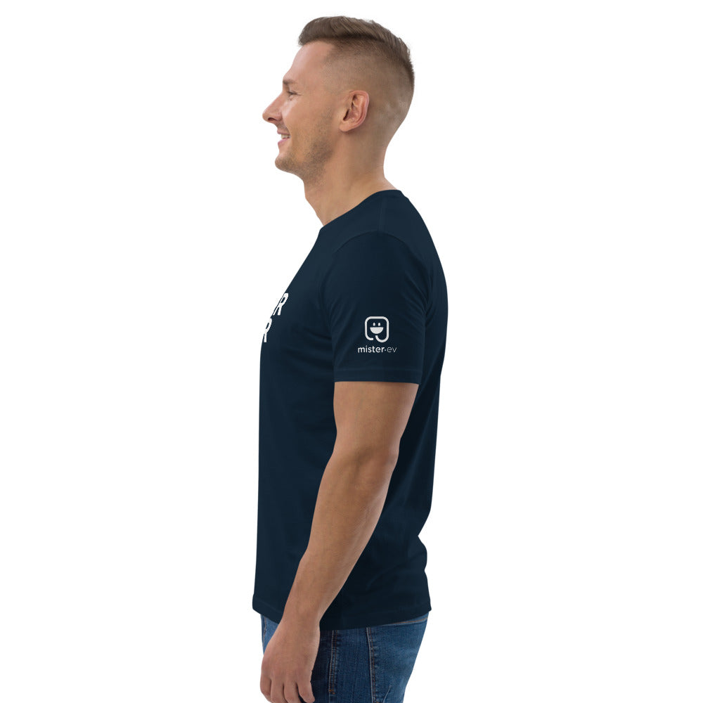 T-shirt Supercharged bleu marine unisexe