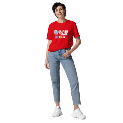t-shirt bio rouge femme 
