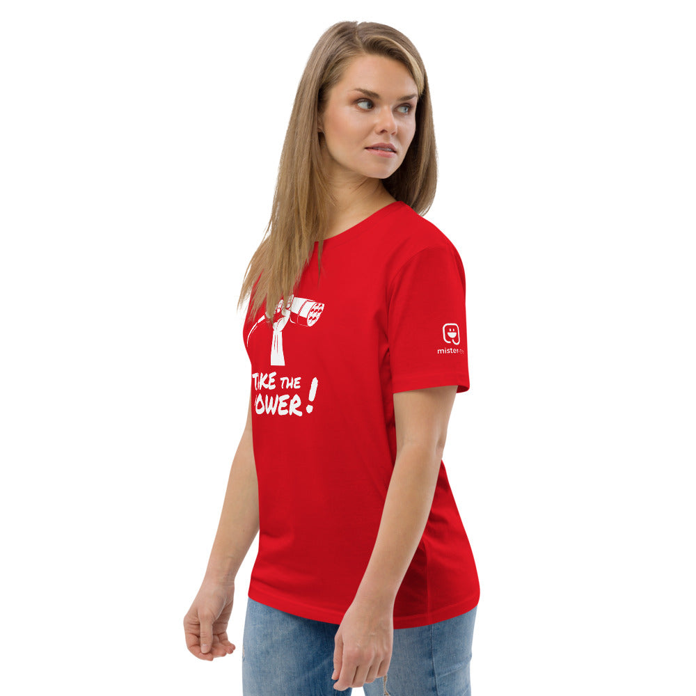 T-shirt unisexe - Take the power - rouge