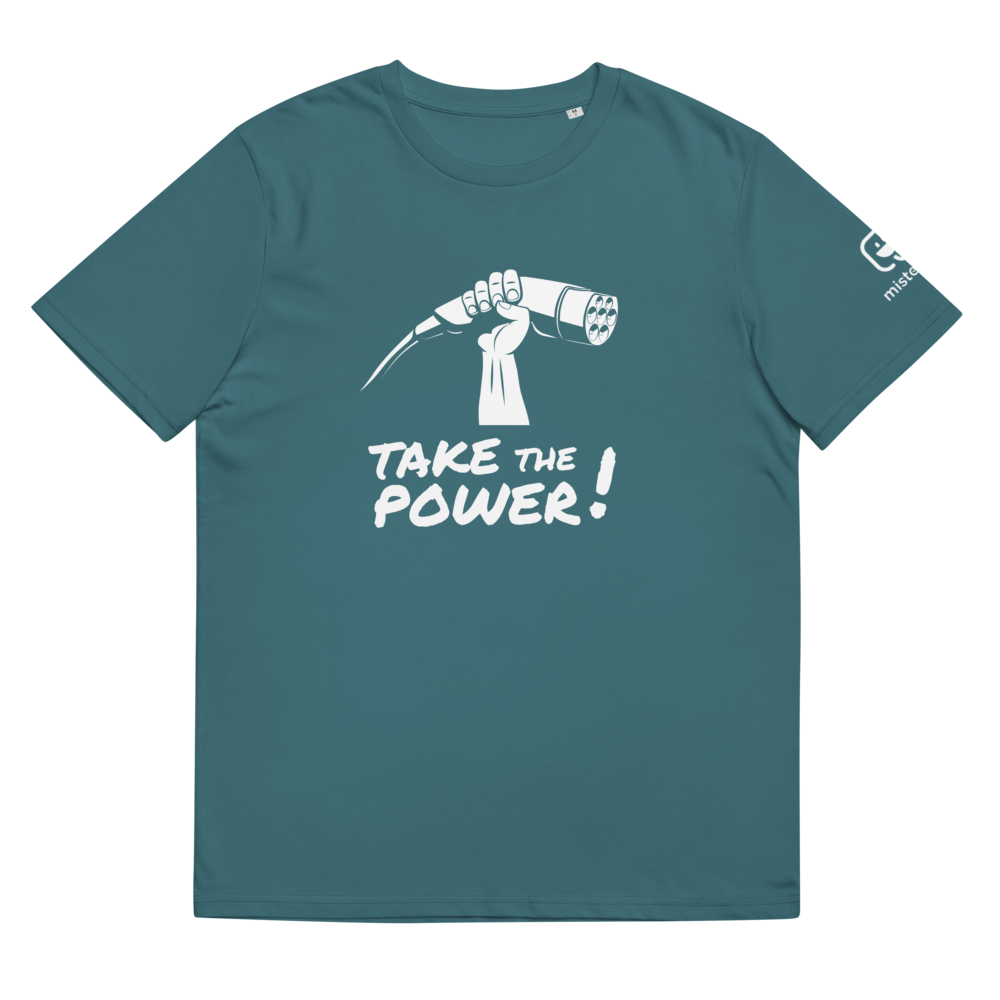 T-shirt voiture électrique Turquoise