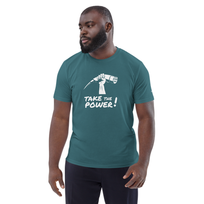 T-shirt unisexe - Take the power - Turquoise