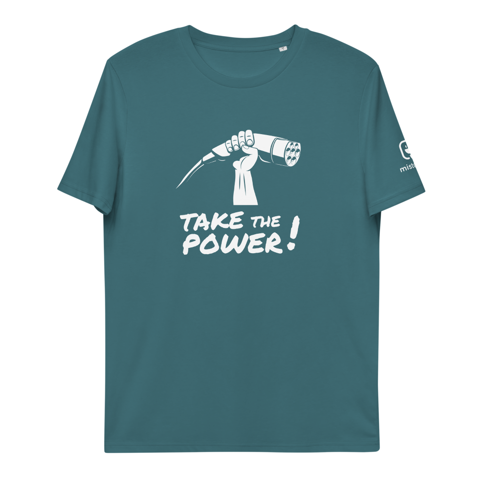 T-shirt unisexe - Take the power - Turquoise