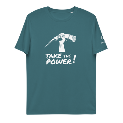 T-shirt unisexe - Take the power - Turquoise