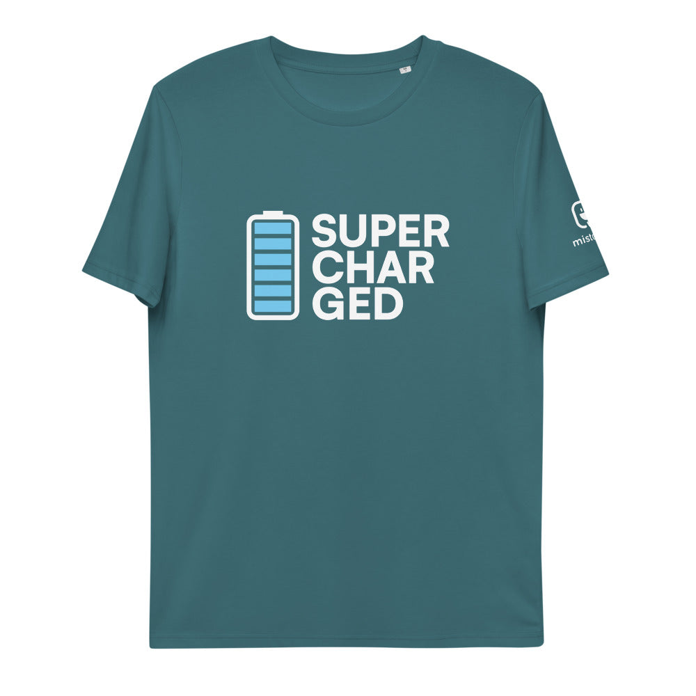 turquoise t-shirt supercharged