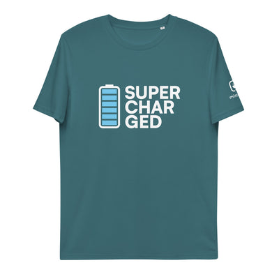 turquoise t-shirt supercharged