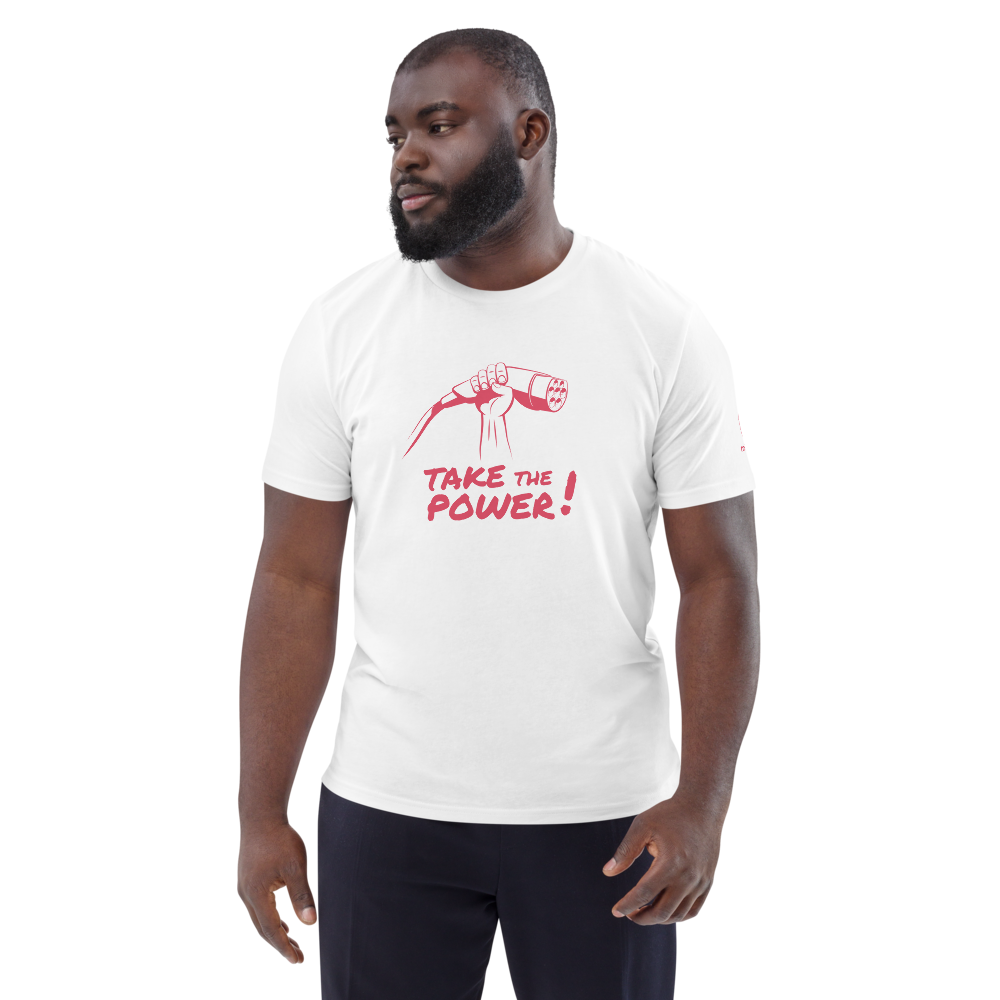 T-shirt blanc Take the power - unisexe