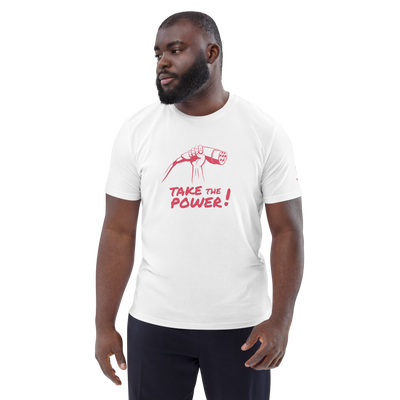 T-shirt blanc Take the power - unisexe