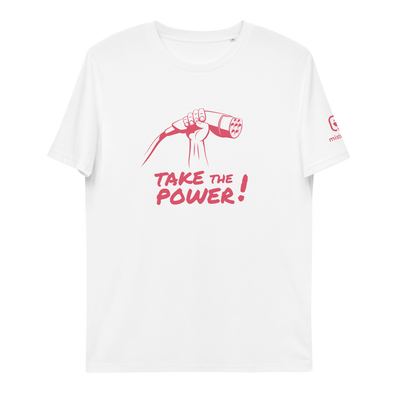 T-shirt blanc Take the power - unisexe