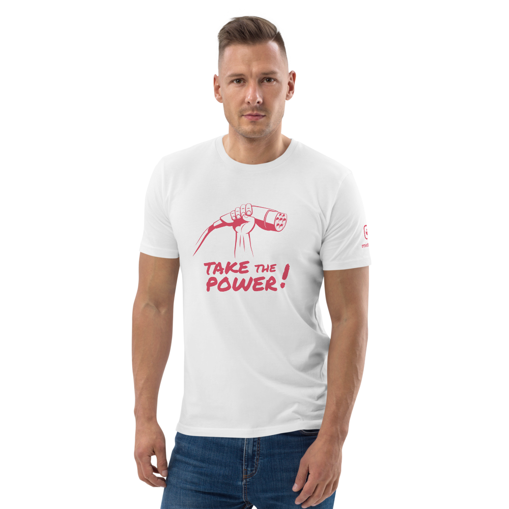 T-shirt blanc Take the power - unisexe