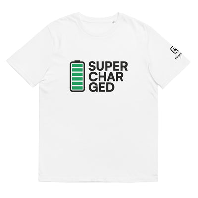 t-shirt supercharged blanc