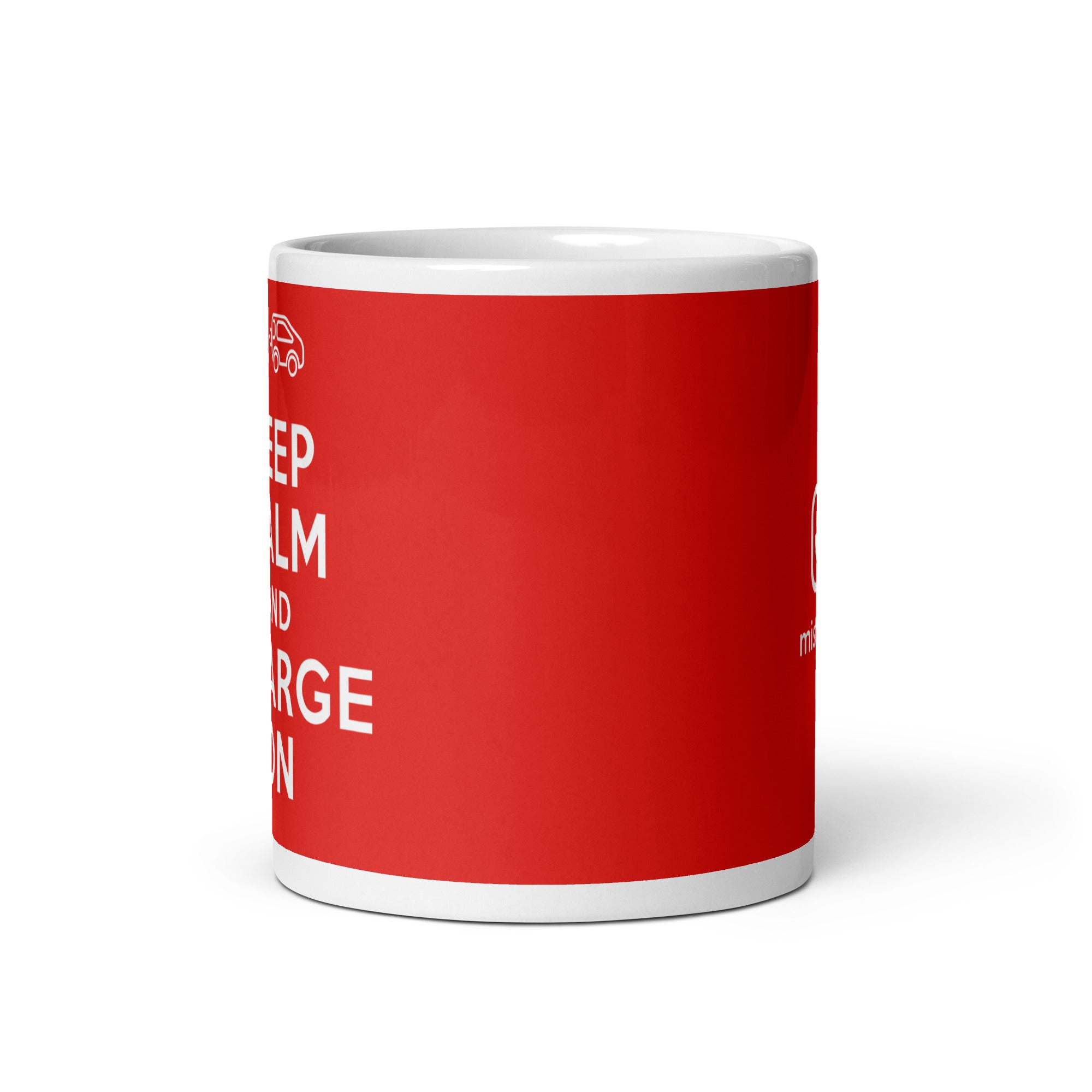 Keep Calm Mug - Red Background